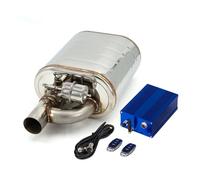 Embout Tuyau D'échappement Silencieux D'échappement Avec Valve Décharge 51 60 63 70 76 Mm Ensemble Télécommande À Découpe Électrique Acier Inoxydable(63MM r with Pump)