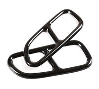 Embout Tuyau Pot D'échappement Garnitures De Couvercle D'embout Silencieux Tuyau D'échappement 2x Gorge Queue Voiture Pour Benz CLA W117 2013-2016(Noir)