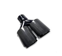 Embout Universel Modification Voiture Silencieux Tuyau D'échappement D'automobile D'acier Inoxydable Noir Fiber Carbone Silencieux D'Échappement(57MM IN-114MM OUT)