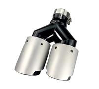 Embout Universel Pour Tuyau D'échappement En Y À Double Sortie En Acier Inoxydable À Deux Niveaux Silencieux D'Échappement(Left In60-Out89)