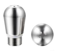 Embout vapeur 4 trous pour machine à café Breville en acier (4 trous) | Embout vapeur 4 trous, flux d'air amélioré, micromousse professionnelle, acier 304, finition argentée