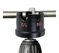Embout Visseuse Écrous pour Tige Filetée - Outil Douille Universelle pour Écrous 1/4 3/8 1/2 Pouces | Adaptateur Hexagonal Aluminium pour Visseuse à Chocs, Enleveur Boulon Rapide pour Construction