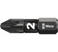 Embout Wera Impaktor PZD2 longueur 25mm 6 pans 1/4 pouce diamantés 855 / 1 IMPDC DIN3126-D6,3 - 5057621001