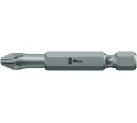 Embout Wera PH taille 2 longueur 50mm 1 / 4 pouce 6 pans E6,3 tenace forme torsion carte avec 2 pcs 851 / 4 TZ SB - 5134381001