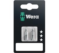 Embout Wera PH taille 3 longueur 25mm 1 / 4 pouce 6 pans C6,3 dur carte avec 2 pces 851 / 1 Z SB - 5073306001