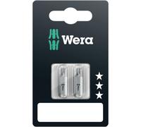 Embout Wera PZD taille 2 longueur 25mm 1 / 4 pouce hexagonal C6,3 tenace carte avec 2 pces 855 / 1 Z SB - 5073309001