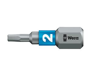Embout WERA six pans creux Hex-Plus, BiTorsion 2,0x25mm