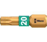 Embout Wera Torx 15 longueur 25mm 1 / 4 pouce 6 pans C6,3 BiTorsion diamantée carte avec 1pc 867 / 1 BDC SB - 5134375001