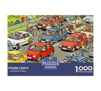 embouteillages sur la Ring Road Puzzle en Bois Imperméable DIY Puzzles De 1000 Pièces pour Adultes Cadeaux Impossible De Décoration pour La Maison