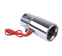 Embouts 1 Embout De Silencieux D'échappement En Acier Inoxydable Pour Voiture Avec Feu Arrière Rouge Embout d'échappement pour voiture(B)