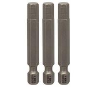 Embout 6 pans 6 mm Bosch Accessories 2607001735 extra-dur E 6.3 3 pc(s)