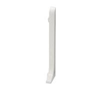 Embouts à droite Plinthe aluminium blanc (H= 80 mm)