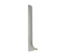 Embouts à gauche Plinthe aluminium argent (H= 40 mm)