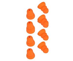 Embouts Auriculaires en Silicone, 8 Pièces, Réduction du Bruit, Remplacement pour Bouchons d'oreilles Orange pour écouteurs Shure Se535 Se215 Se846