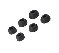 Embouts Auriculaires pour Redmi Buds 6 Pro, Buds 5 Pro, Embouts en Caoutchouc Souple, 3 Paires (Noir)