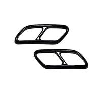 Embouts Cache-embout d'échappement Pour Volvo XC40, XC60, XC90, S60, V60, S90, V90 - Cadre décoratif noir Embout d'échappement pour voiture( 1)