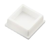 Embouts carrés en caoutchouc de silicone, bouchons d'obturation noirs et blancs type T, d'étanchéité for trous d'évier(White,10.6mm)