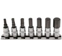 embouts cles 6 pans males carre 1/4 chrome vanadium - Bgs Technic