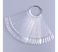 Embouts d'affichage pour faux ongles, 50 pièces, tableau de couleurs naturel clair, Style éventail ovale, échantillon de vernis Gel UV, Palette de pratique, outils de manucure A23-02