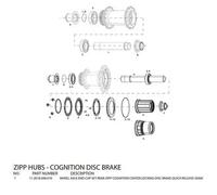 Embouts d'axe de roue arrière Zipp Cognition DB Sram Noir