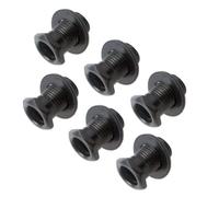 Embouts de bagues filetées hexagonales scellées, ajustement sûr, plusieurs options de couleur (noir)