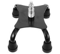 Embouts de Béquille Quadruples Antidérapants, Alliage D'aluminium Noir | Protection Stable pour Canne et Bâton, Absorption des Chocs, Montage sans Outil, Usage Montagne et Neige