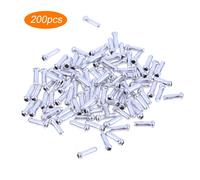 Embouts De Câble De Vélo En Aluminium, 200/100 Pièces, Embouts De Câble Intérieurs De Bicyclette, Levier De Frein, Accessoires De Vélo Vtt À Sertir
