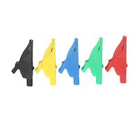 Embouts de câble P1500, clips de test électriques, isolés, 5 couleurs, 4 mm, connecteurs pour multimètre, 5 pièces - Sûr, léger, portable, utilisation automobile et projets