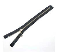 Embouts de cordon Zipcords, Tête de fermeture éclair en alliage, extrémité fermée, couture, accessoires vêtement, extracteur d'outils bricolage, 1 pièce(Black,30cm)