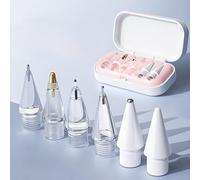 Embouts de crayon de rechange pour Apple Pencil Pro, embouts de crayon améliorés pour Apple 2e et 1ère génération USB-C, et stylet numérique Logitech, pointes de crayon aiguille avec étui, ensembles