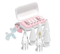 Embouts de crayon de rechange pour Apple Pencil Pro, embouts de stylo améliorés pour Apple 2e et 1ère génération, embouts métalliques pour accessoires iPad avec étui, stylet iPad Pro avec joli