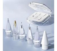 Embouts de crayon de rechange pour Apple Pencil Pro, pointe fine en métal pour Apple Pencil 2ème génération et 1ère génération/Apple Pencil USB-C, résistants à l'usure et contrôle précis, ensemble