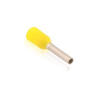 Embouts de fils Connecteur à sertir isolé, avec collier en plastique, section nominale 1,00qmm, longueur 8mm, jaune, étamé, pour une connexion sûre du conducteur, 500 pièces