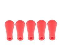 Embouts de Flèche en Caoutchouc, 5 Pointes de Flèche en Caoutchouc Souple Installation Facile et Douce 6 Mm pour la Chasse (Rouge)