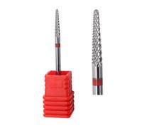 Embouts de fraise en carbure de tungstène pour retirer la peau morte, 3/32'', embout de fraise en carbure professionnel pour le nettoyage des ongles, pour éliminer les callosités et la peau morte, rot