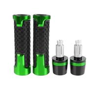 Embouts de Guidon Accessoires Motos 7/8 "poignée Poignée Poignées De Guidon Capuchon D'extrémité pour Y-AMAHA pour FZ1 FAZER 2001 2002 2003 2004 2005(Green)