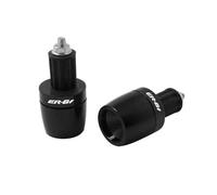 Embouts de Guidon de Moto 7/8 22 mm, Capuchons de contrepoids, couvercles coulissants pour Embouts de Guidon ER-6F (Noir)