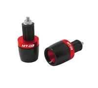 Embouts de Guidon de Moto FMotorcycle, poignées 7/8 22 mm, contrepoids, Capuchons de Guidon, Embouts coulissants pour Yamaha MT-03 (Rouge)