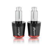 Embouts De Guidon De Moto Poids Poignées De Guidon Bouchons Anti-Vibration Silder Bouchons Pour Suzuki HAYABUSA 1999-2022 2021 2020 2019(Black Red)