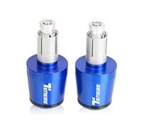 Embouts De Guidon De Moto Poids Poignées De Guidon Capuchon Anti-Vibration Silder Plug Pour TENERE 700 TENERE700 2021 2022 2023(Blue)