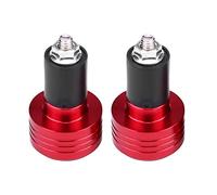 Embouts de guidon de moto universels KIMISS en aluminium de 22 mm 7/8" - Rouge
