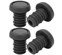 Embouts de Guidon de vélo, 4 pièces Bouchons d'extrémité, Bouchons d'extrémité pour vélo, 22mm Noir, pour BMX, VTT et ville