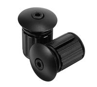 Embouts de Guidon de Vélo Ronds Noirs en Alliage D’aluminium, Lot de 2 | Bouchons de Guidon Vélo, Format Léger et Simple à Poser, Accessoires pour Vélo de Route