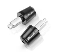 Embouts de Guidon Moto 7/8 "22 MM Guidon Poignées Guidon Embout pour Suzuki GSF 250 600 600S 650 650S 650N 1200 1250 Bandit 650S(Nero)