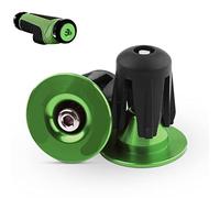 Embouts de Guidon réglables en Aluminium,Bouchons d'extrémité de Guidon, Embouts de Guidon de vélo pour Route, Montagne, la Plupart des vélos(Vert), Guidon End Plug Bar Grip Cap Bouchons Vélo Alu