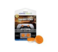 KontrolFreek Grips pour manette Omni Grips – 2x Low‑Rise Concaves PS5 & PS4, Grip amélioré – Orange