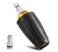 Embouts de nettoyeur haute pression Turbo Buse de nettoyeur haute pression 3000 PSI Max Rotation Buse de nettoyeur haute pression avec 2 pièces de 6,35 mm Connexion rapide pour nettoyer les surfaces