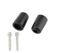 Embouts De Poignées De Guidon De Moto En Acier Inoxydable Pour Z250 Z750 Z800 Z900 Z900RS Z1000 ZX-25R ZX-4R ZZR1100 ZZR1400 ZZR400(Noir)