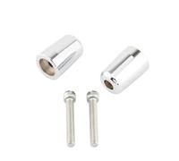Embouts De Poignées De Guidon De Moto En Acier Inoxydable Pour Z250 Z750 Z800 Z900 Z900RS Z1000 ZX-25R ZX-4R ZZR1100 ZZR1400 ZZR400(Argent)