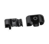 Embouts de profil charnière 30 mm noir Polyplastic - la paire